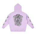 Mother Mary Oversized Fleece Boxy Zip Up Hoodie